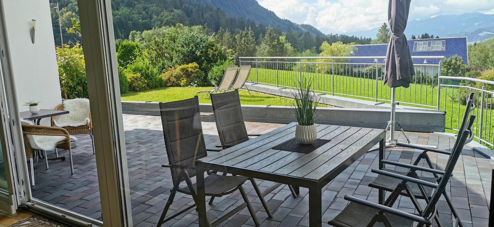 Ferienwohnung Panoramablick Rettenberg Kültér fotó